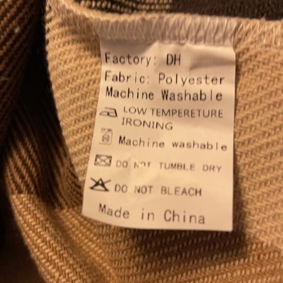 UANEO Plaid Flap Pocket Oversized Overshirt - Picture 7 of 7